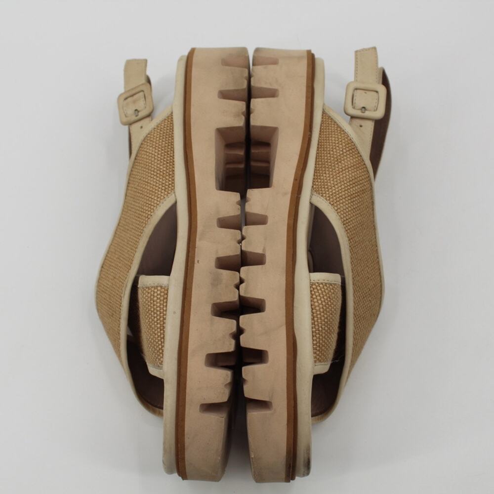 L'idea By Lori Raffia Crisscross Platform Sandals… - image 6